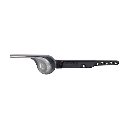 Korky Korky Strong Arm Flush Handle Black Chrome For Universal 6052BP